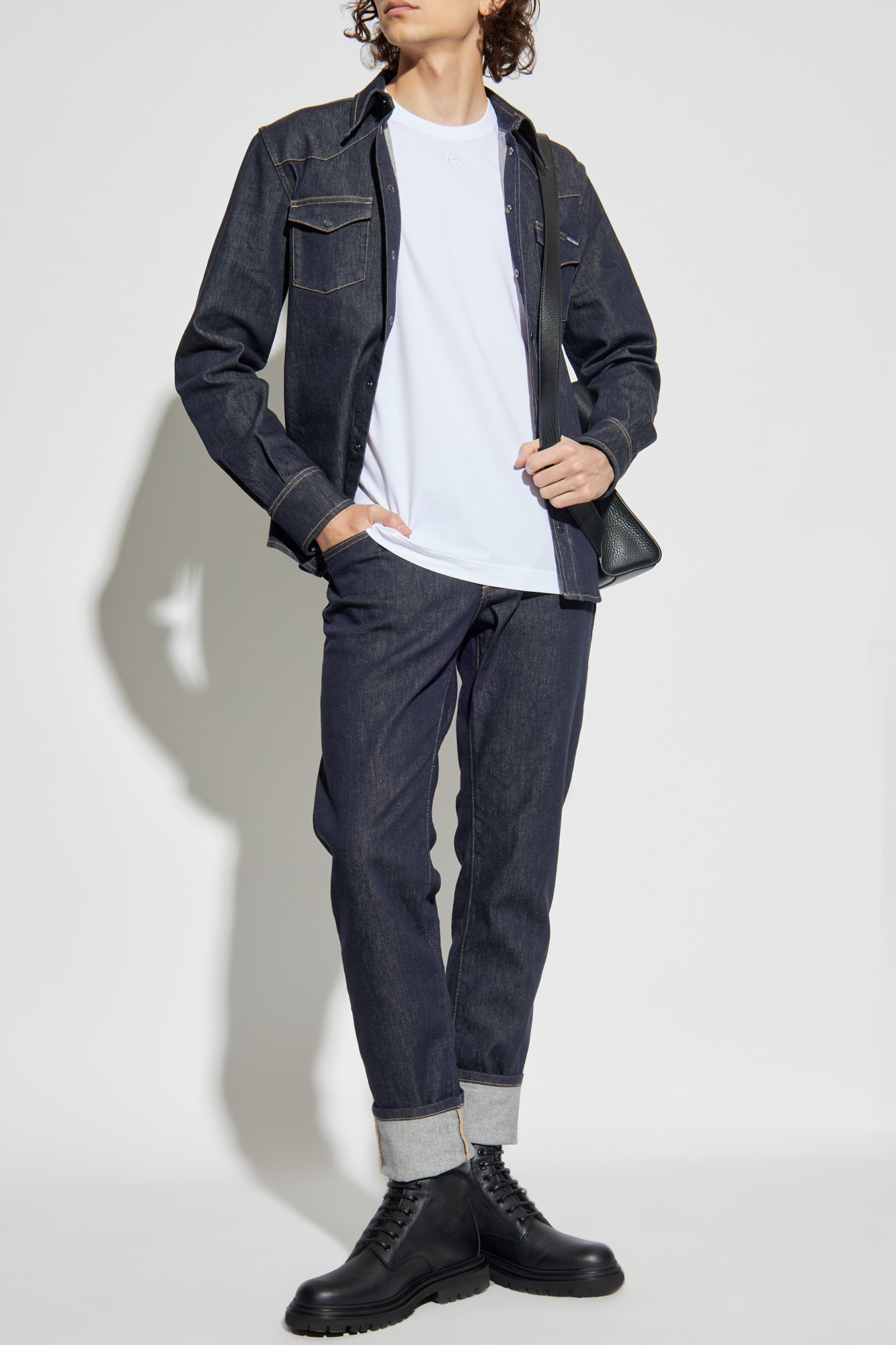 DOLCE&GABBANA カジュアルシャツ 39(M位) 2007524S0026 Navy blue Denim shirt Dolce & Gabbana - Vitkac AS